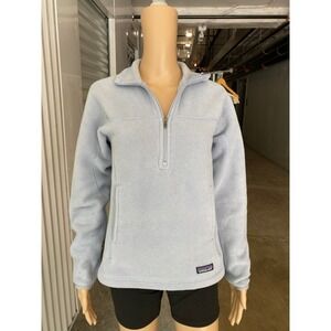 Patagonia Synchilla Fleece Pullover Womens Small Blue Quarter‎ Zip Jacket